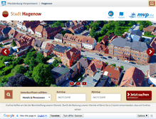 Tablet Screenshot of hagenow.m-vp.de