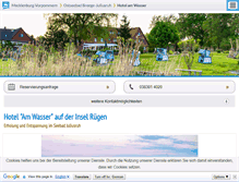 Tablet Screenshot of hotelamwasser.m-vp.de