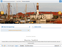 Tablet Screenshot of pensionseeblick.m-vp.de