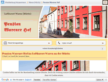 Tablet Screenshot of pensionwarenerhof.m-vp.de
