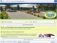 Tablet Screenshot of campingplatz-loissin.m-vp.de