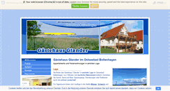 Desktop Screenshot of gaestehaus-glander.m-vp.de