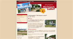 Desktop Screenshot of mueritzpark-ludorf.m-vp.de