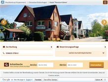 Tablet Screenshot of hotel-pension-kuehne.m-vp.de