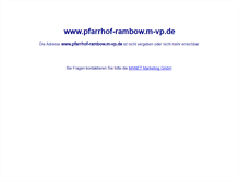 Tablet Screenshot of pfarrhof-rambow.m-vp.de