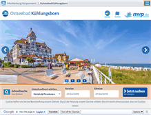 Tablet Screenshot of kuehlungsborn.m-vp.de