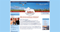 Desktop Screenshot of abba-zimmervermittlung.m-vp.de