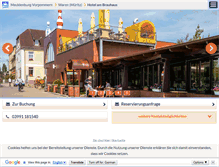 Tablet Screenshot of hotel-am-brauhaus-waren.m-vp.de