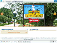 Tablet Screenshot of campingplatzleuchtturm.m-vp.de