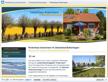 Tablet Screenshot of ferienhaus-ackermann.m-vp.de