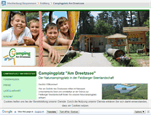 Tablet Screenshot of dreetzseecamping.m-vp.de