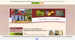 Desktop Screenshot of haus-wilhelmine.m-vp.de