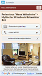 Mobile Screenshot of haus-wilhelmine.m-vp.de