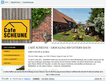 Tablet Screenshot of cafe-scheune.m-vp.de