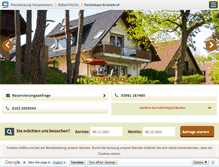 Tablet Screenshot of ferienhaus-kranichruf.m-vp.de