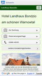 Mobile Screenshot of landhaus-bondzio.m-vp.de