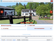 Tablet Screenshot of ferienhof-diederichs.m-vp.de