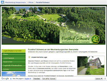 Tablet Screenshot of forsthof-schwarz.m-vp.de