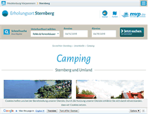 Tablet Screenshot of camping-lohmen.m-vp.de